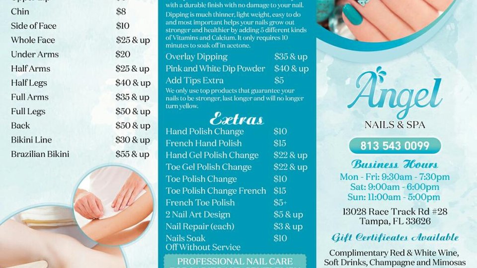 Nail technician shaping a fresh manicure.